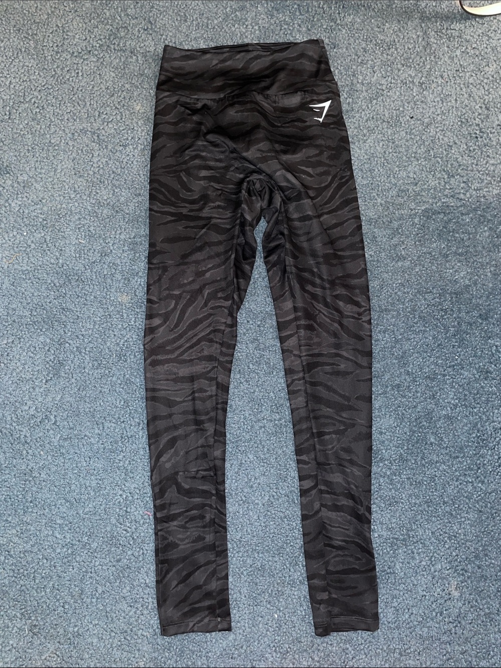 Gymshark Black Zebra-Print High-Waist Leggings